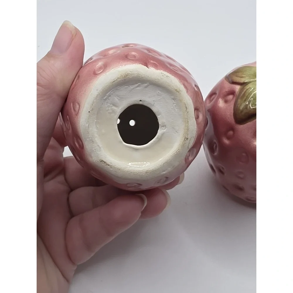 Vintage Ceramic Strawberry Salt & Pepper Shakers